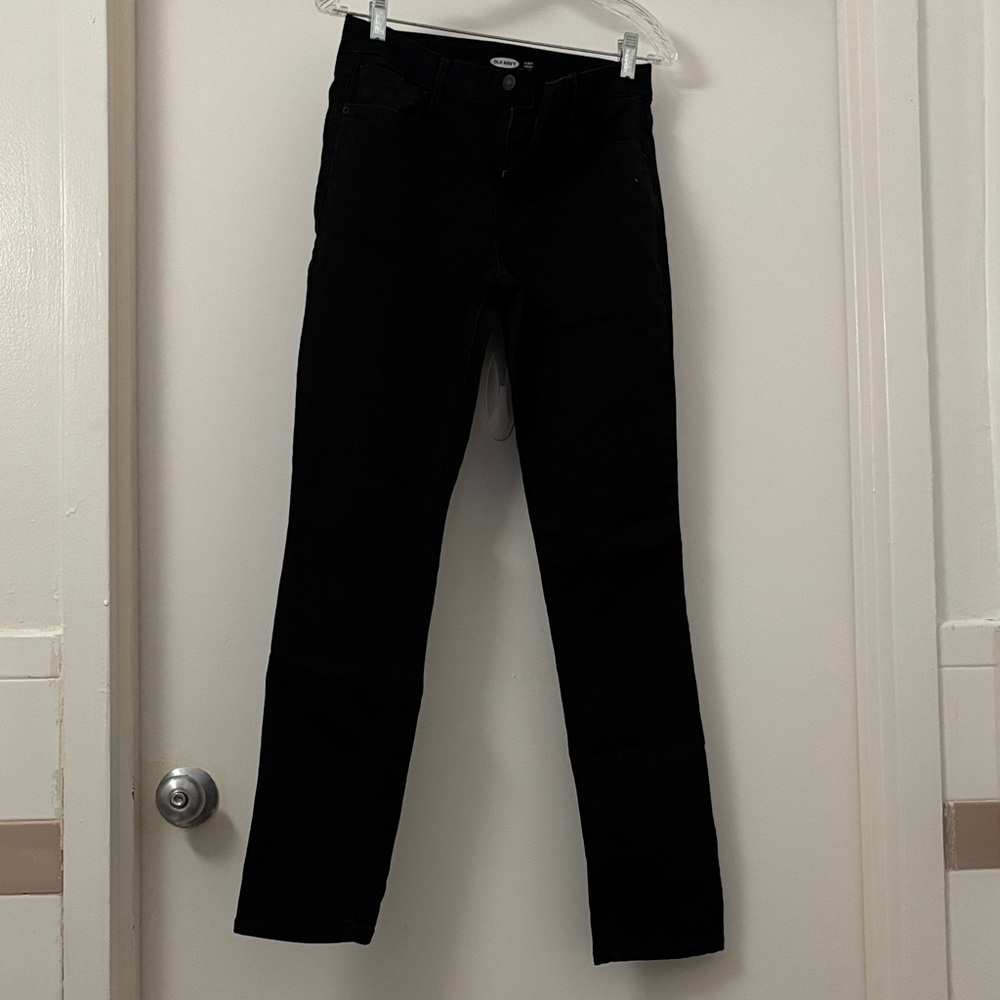 Old Navy Women's Black Straight Leg Jeans